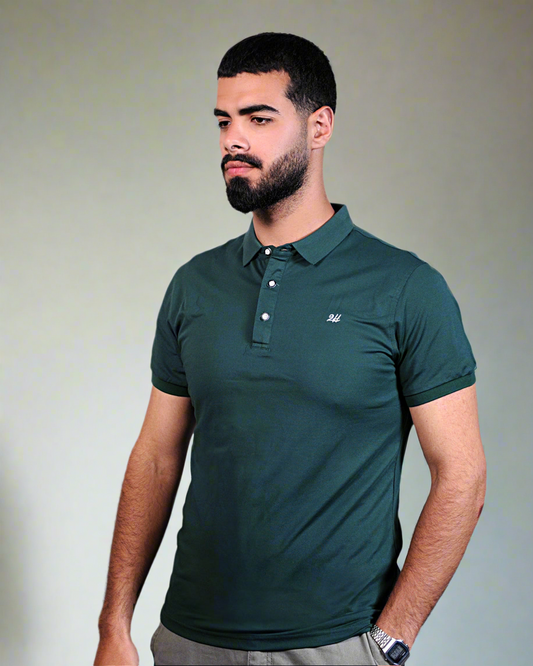 2H #CX.2101 Green Polo T-shirt