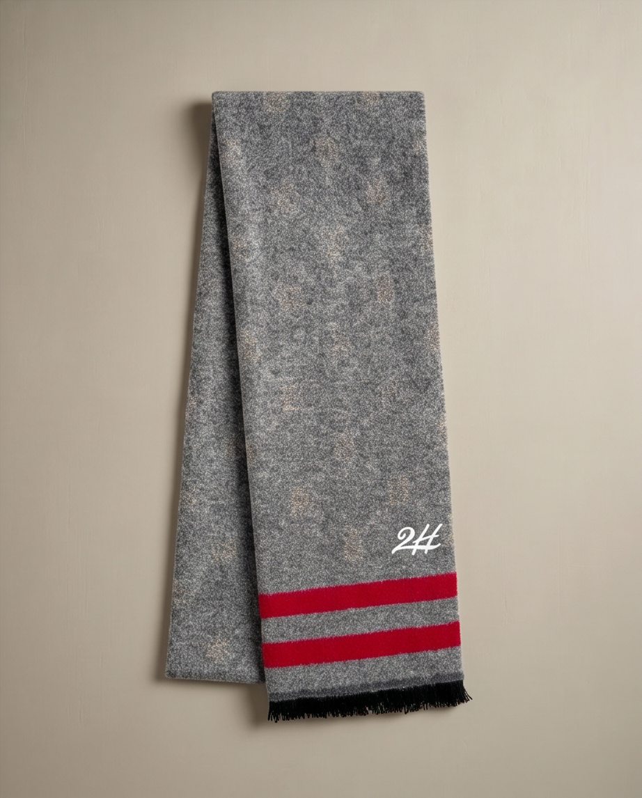 2H Gray & Beige Scarf