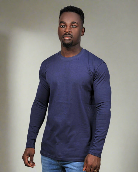 2H #338761 Navy long Sleeve Sweater