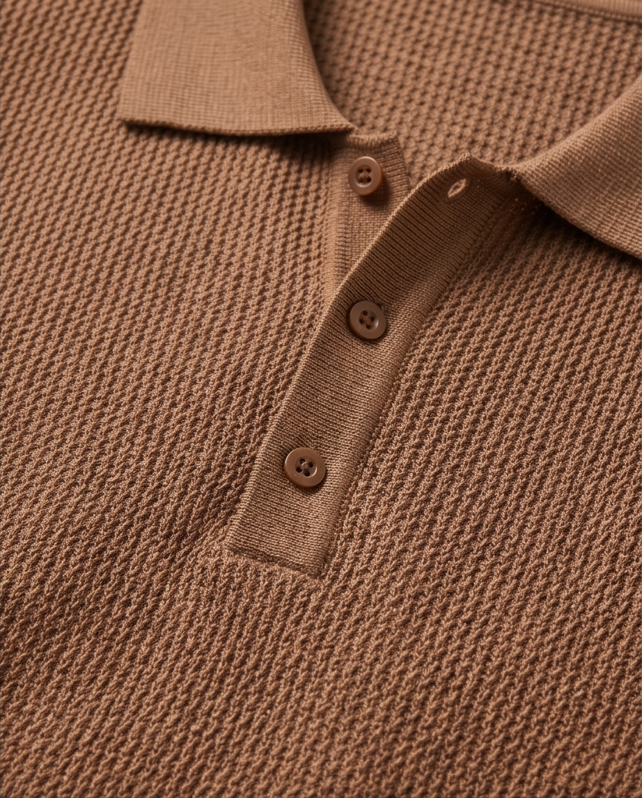 2H #452 Knitted Polo T-Shirt