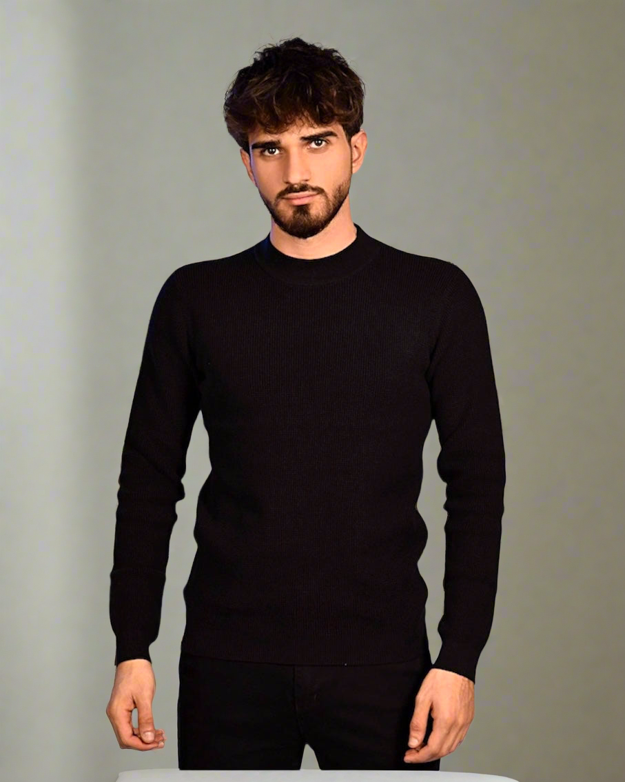 SALE! 2H #46036 Pure Cotton High Neck Sweater