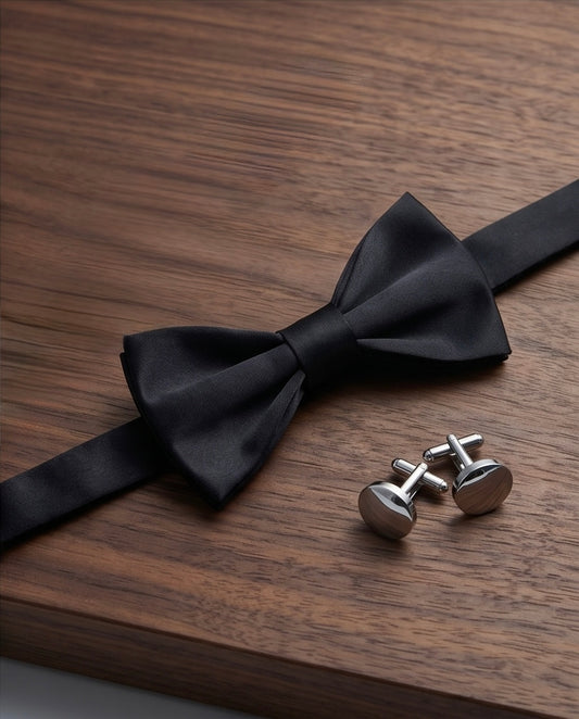 2H black Bow Tie