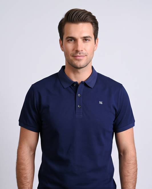 2H #CX.231 Navy Polo T-shirt