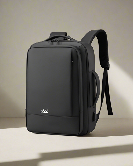 2H Black Duffle Back Bag