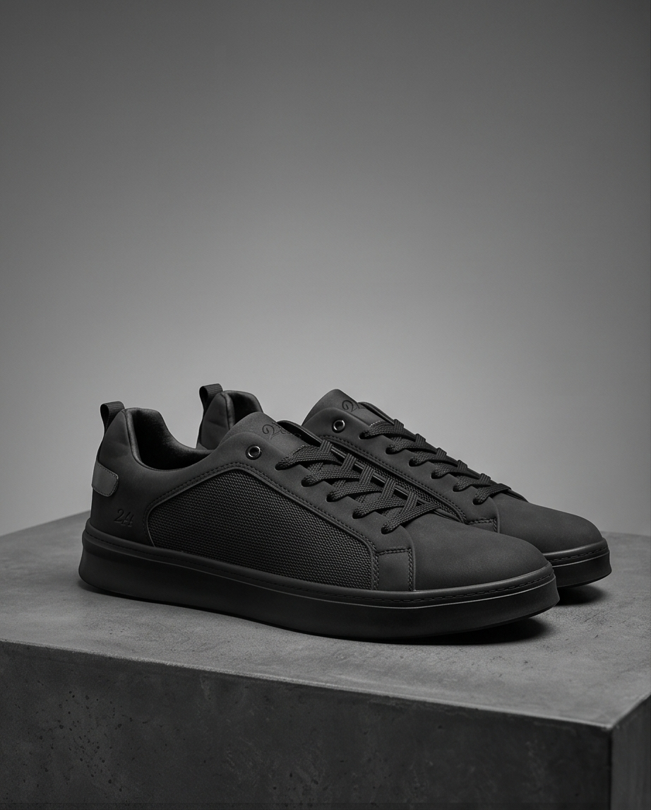 2H #07 Black Casual Shoes