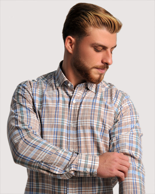 SALE! 2H Squared Beige Casual Shirt