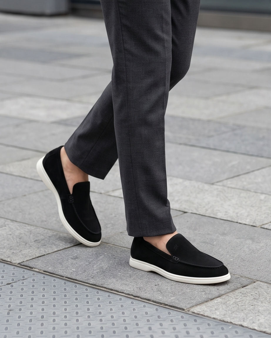 2H #2512 1035 1312 Genuine Leather Black Casual shoes