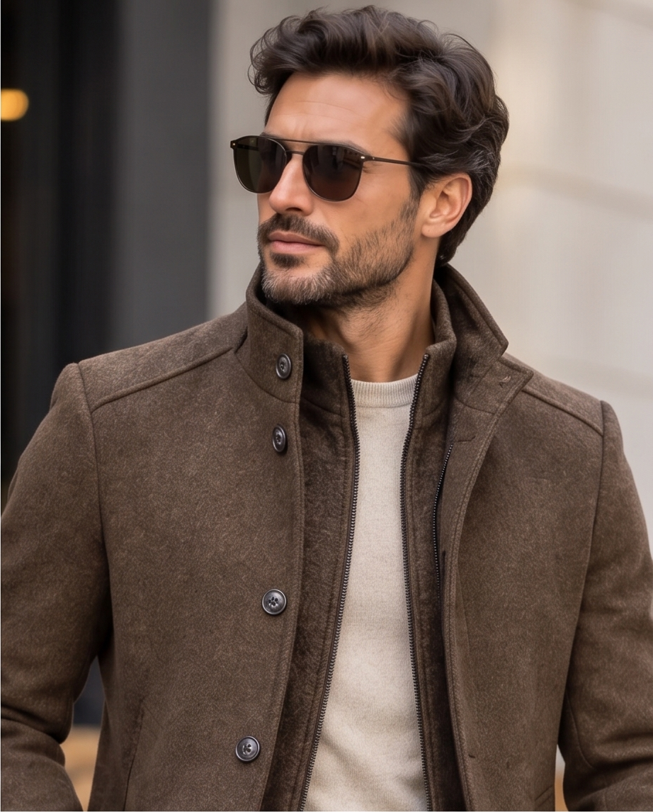 2H Brown Coat Jacket