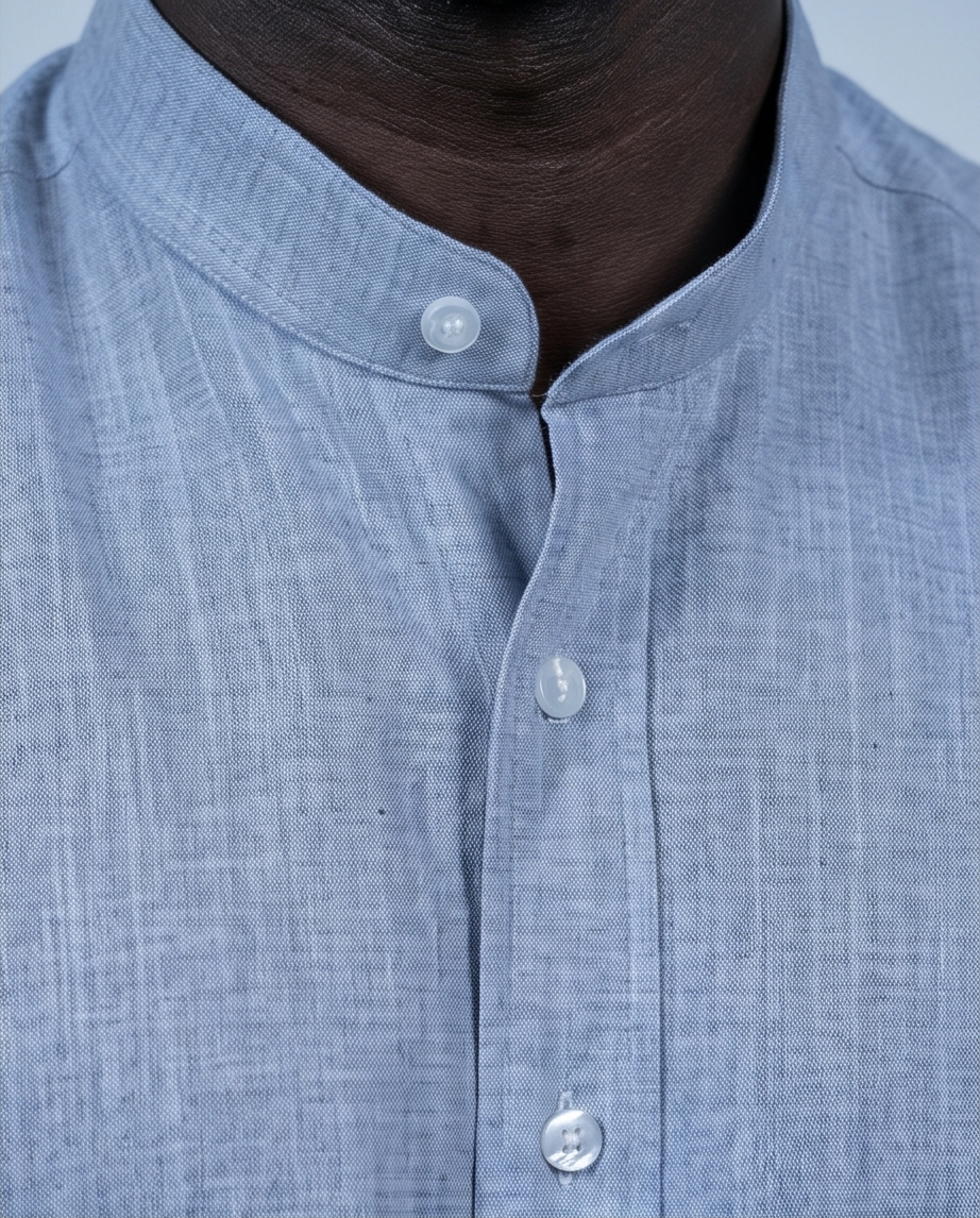 2H #8052025 Gray Linen Shirt