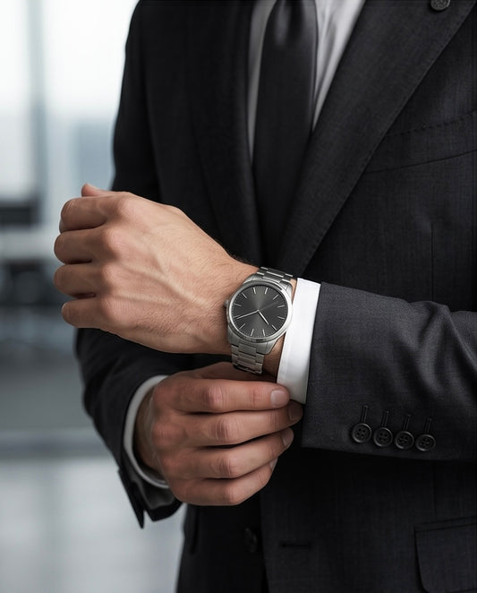 2H #003-1004-02 Black Formal suit