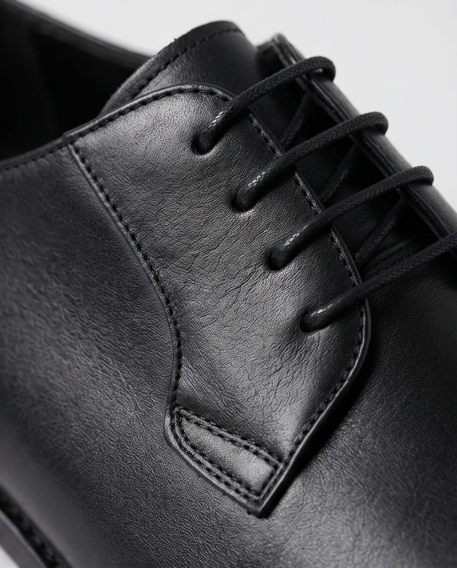 2H #12G Genuine Leather Black Formal Shoes