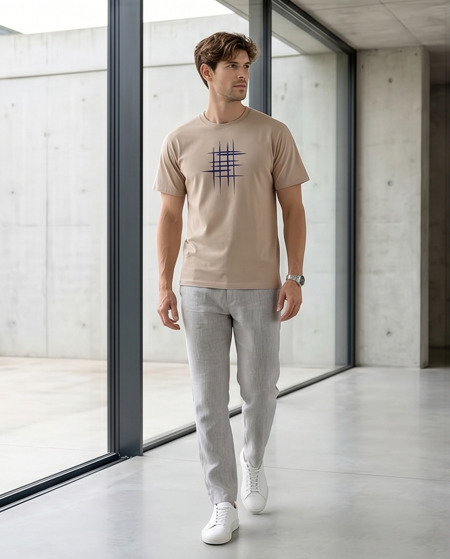 2H #0001-5 Printed T-shirt Regular Fit