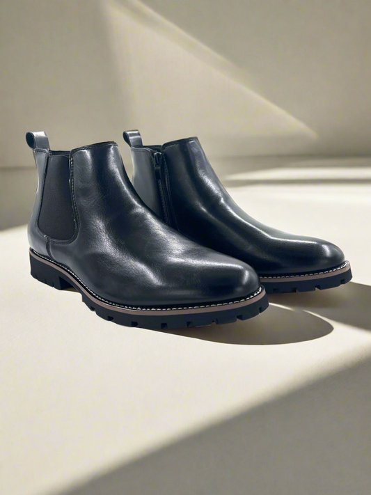 2H #A1723 Black Chelsea Boot