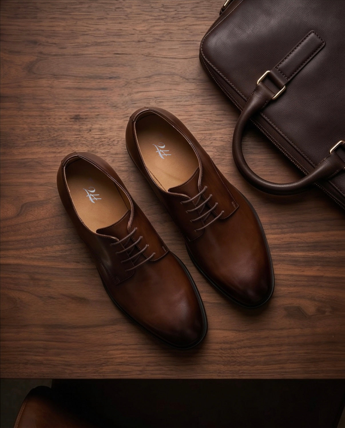 2H #110-100 Coffee Formal Shoes