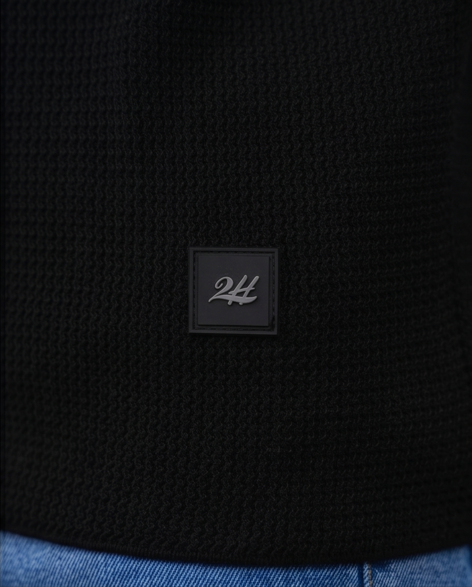 2H #452 Knitted Polo T-Shirt