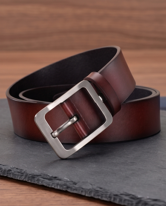 2H #9208 Brown Leather Casual Belt