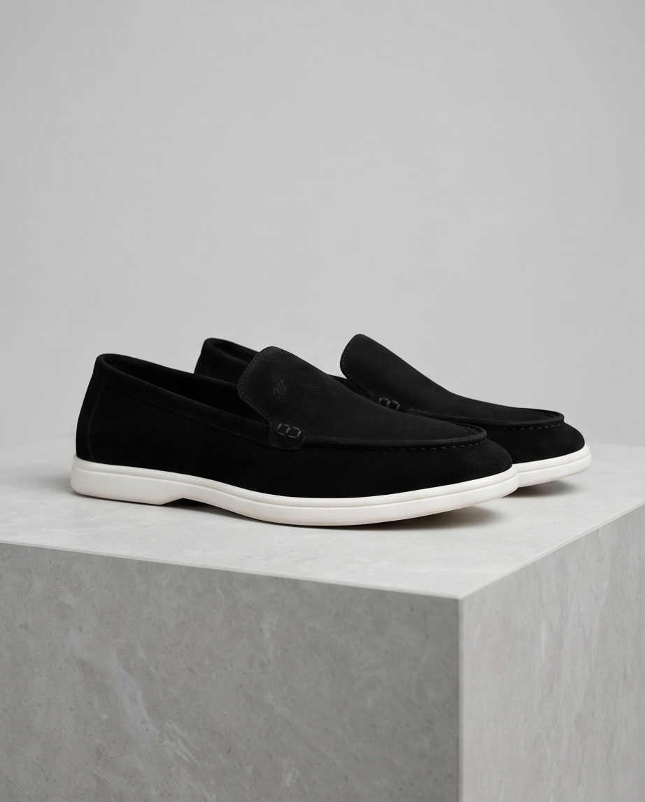 2H #2512 1035 1312 Genuine Leather Black Casual shoes
