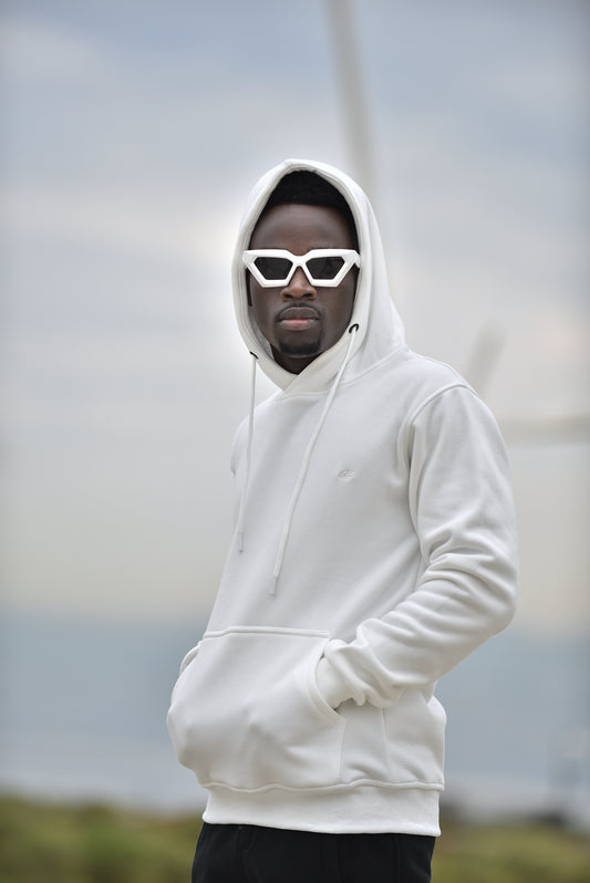 SALE! 2H #6328 White Men Sweater Cotton Hoodie