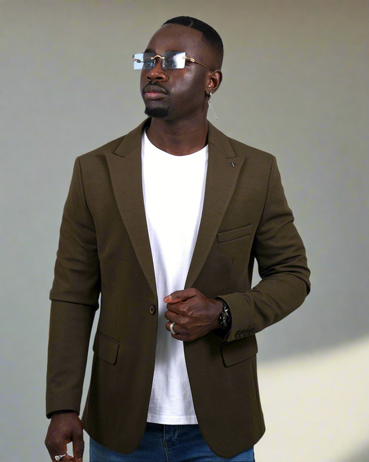 2H #26924 Army One Button Blazer