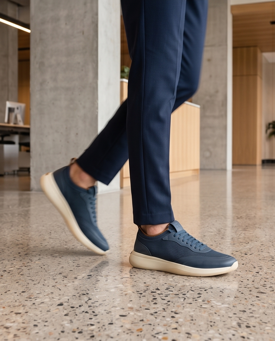 2H #25G Navy Triko Shoes
