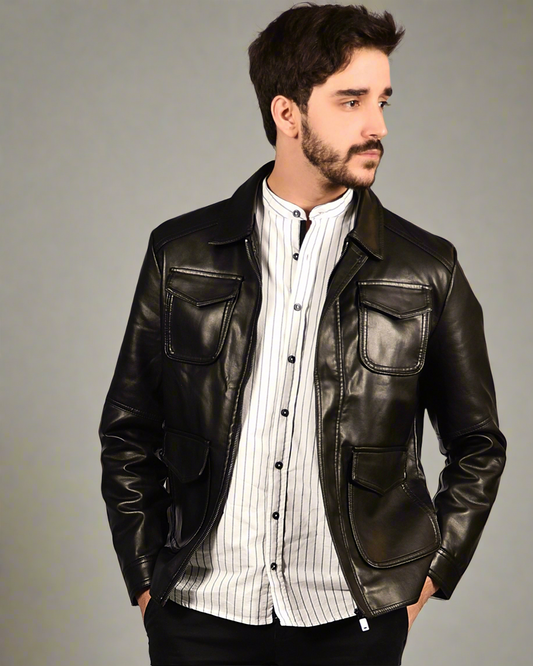 SALE! 2H Leather Casual Jacket