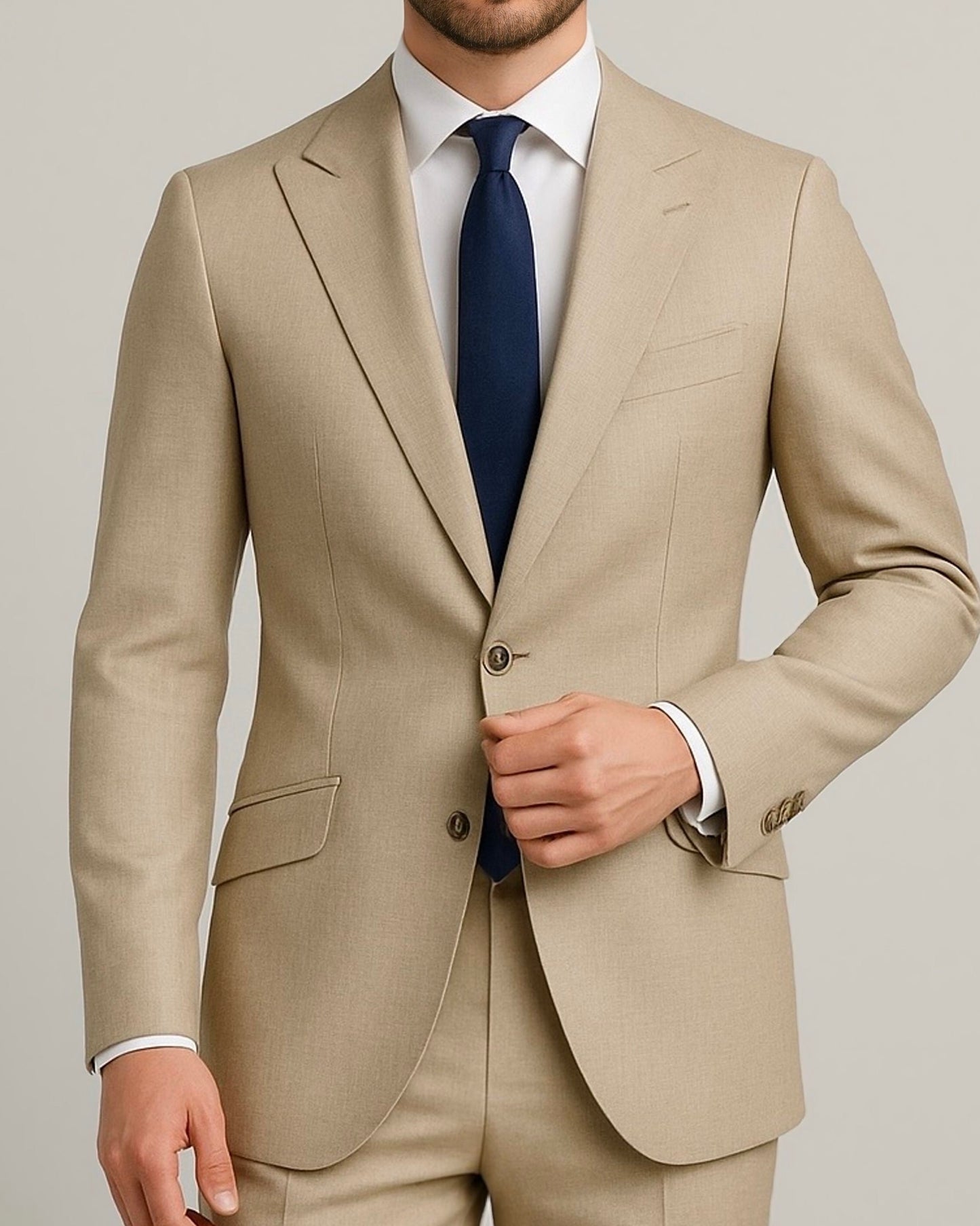 2H #003-1004-50 Beige Formal suit