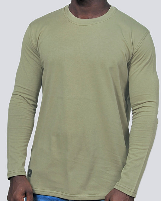 2H #338761 Army long Sleeve Sweater