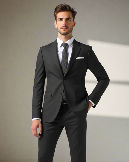 2H Black Formal suit