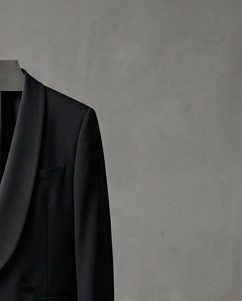 2H black One Button Double breasted Wedding Suit