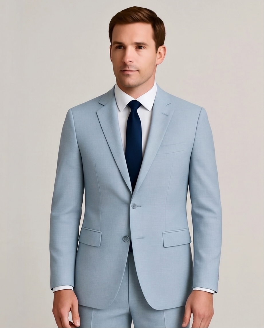 2H #1801 Blue Casual Suit