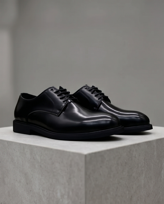 2H #2102 8003 1354 Black Formal shoes