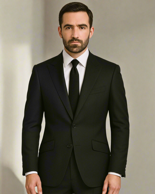 2H Black Formal suit