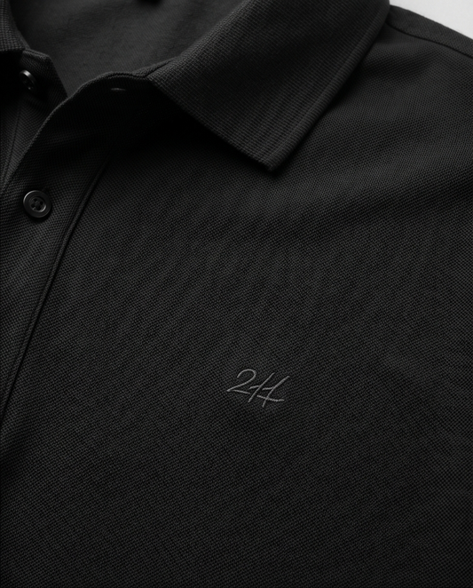 2H #CX151 Black Polo T-shirt