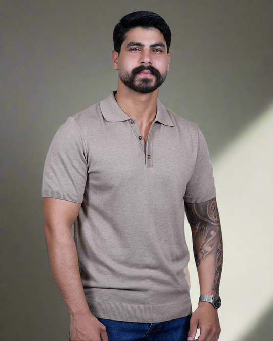 2H # 1862-40 Polo Knitted T-Shirt