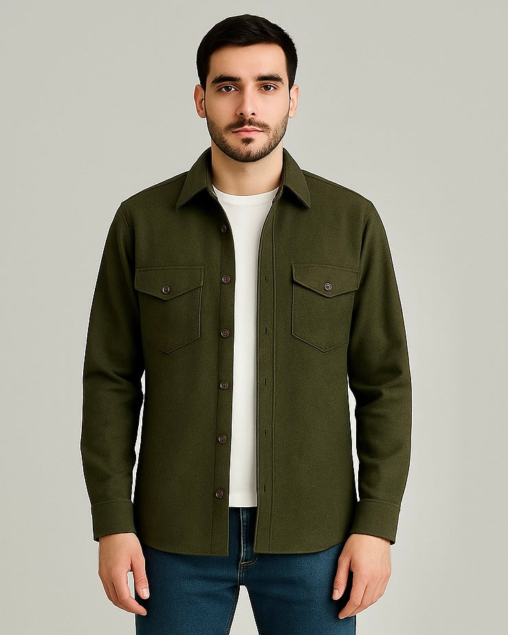 2H #111025 Fleece Casual Shirt