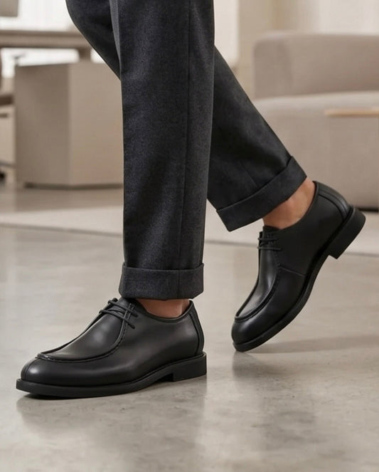 2H #2102 9003 1354 Black Formal shoes
