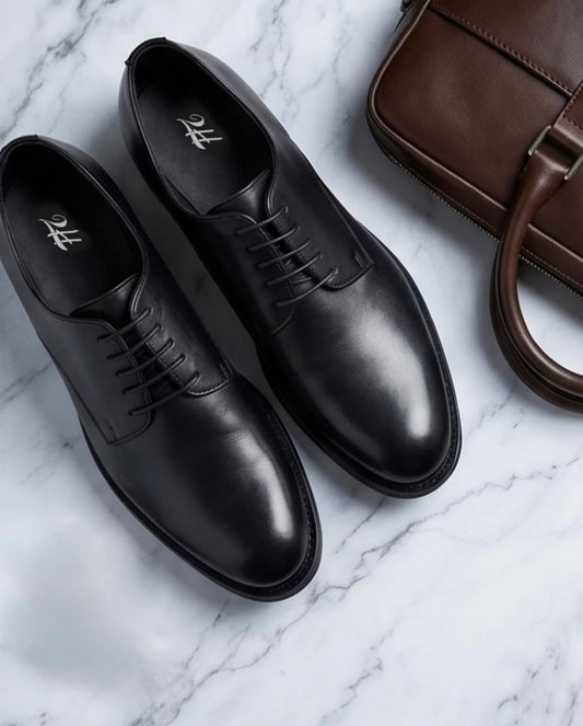 2H #110-100 Black Formal Shoes