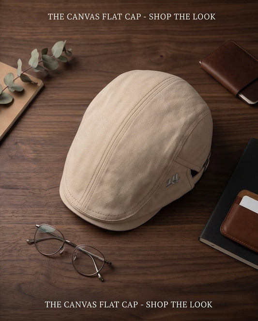2H Light Beige Cotton Cap