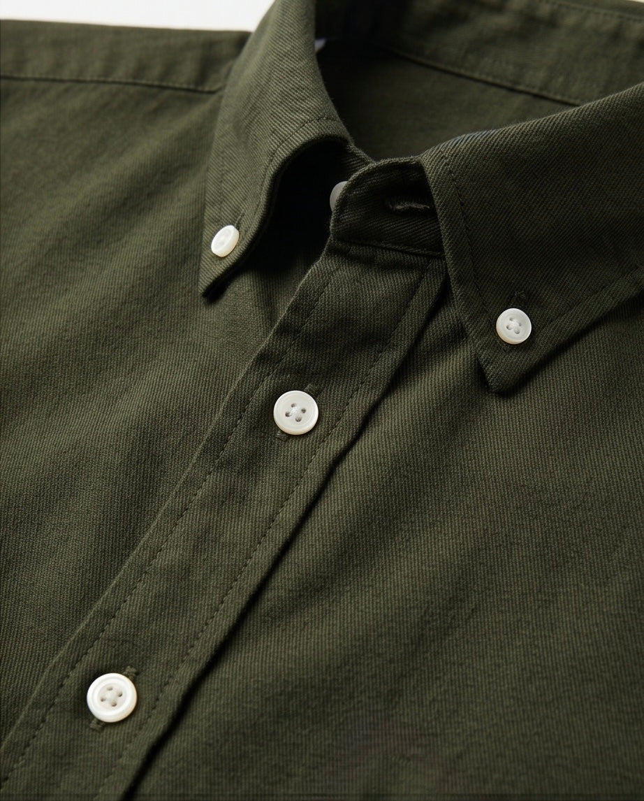 2H #25S8 Twill Cotton Regular Fit Shirt