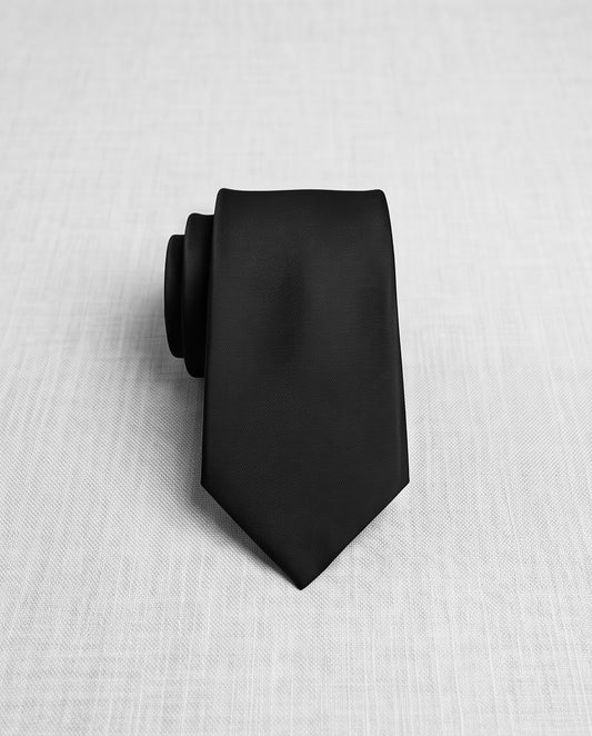 2H Black Necktie