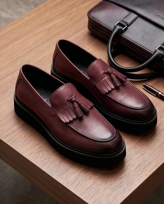 SALE! 2H #S8018-104 Genuine Leather Brown Casual Shoes