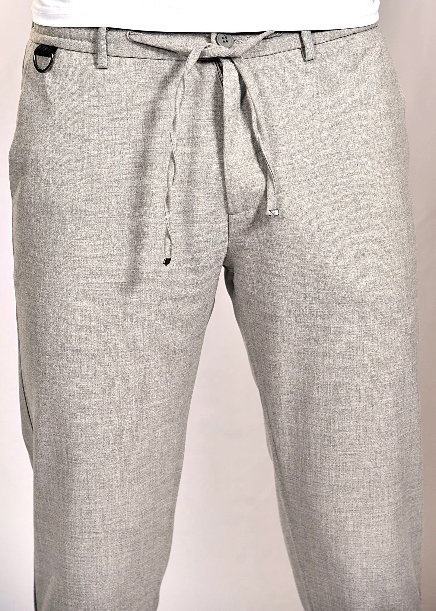2H Light Grey chino pant with Roop