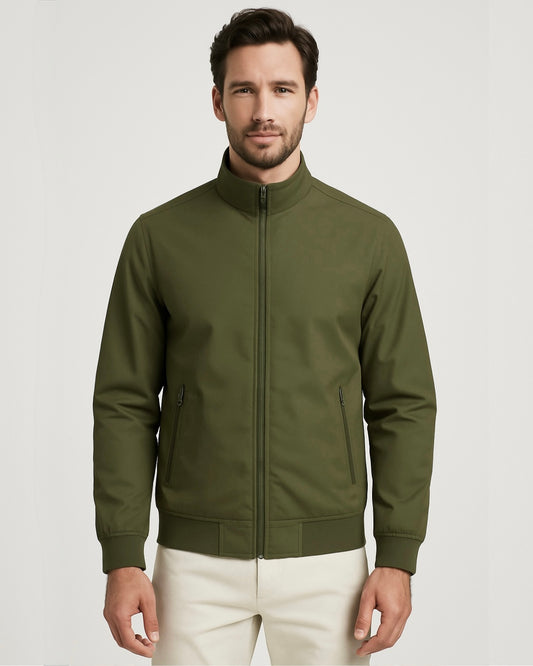 2H #8091 Olive Green Lightweight Casual Jacket