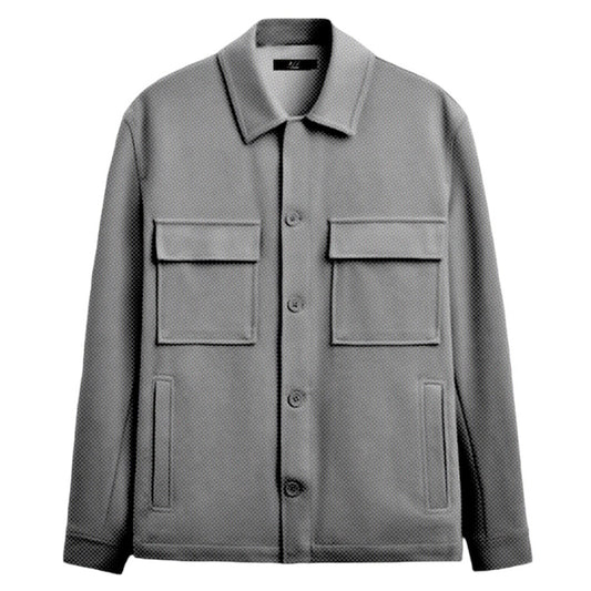 SALE! 2H #8008 Gray Cotton with Pockets Casual Jacket