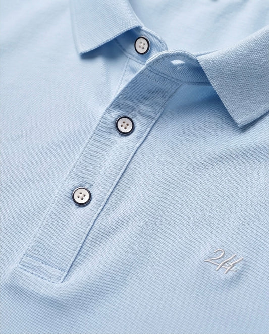 2H #CX.2101 Blue Polo T-shirt