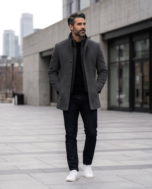 2H Gray Coat Jacket