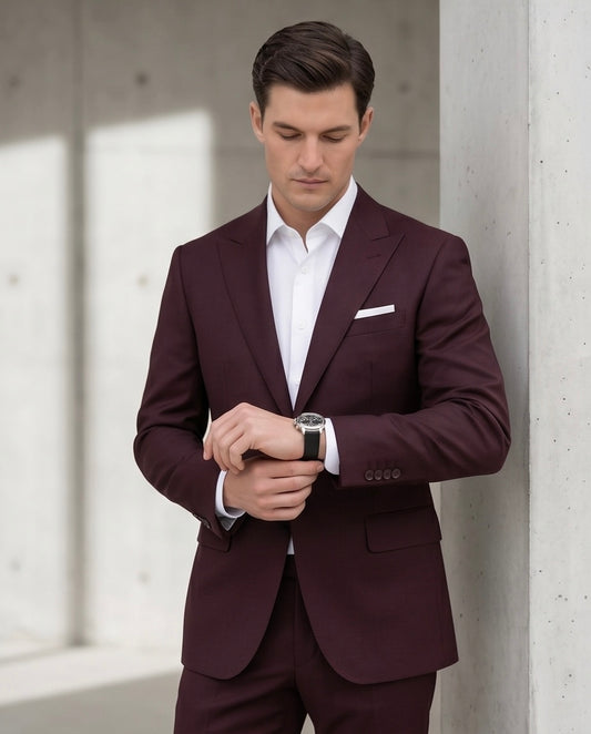 SALE! 2H #118-6 Brick Red Suit