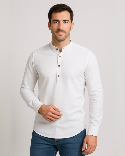 SALE! 2H White Three-Button Shirt