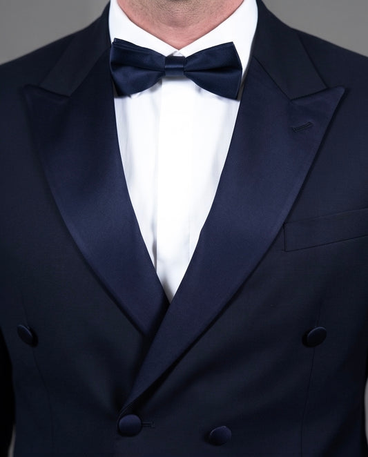 2H #260425 Navy Double breasted Suit
