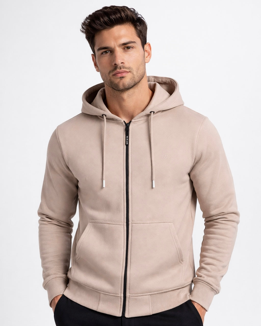 SALE! 2H #9349 Beige Cardigan Cotton Sweater